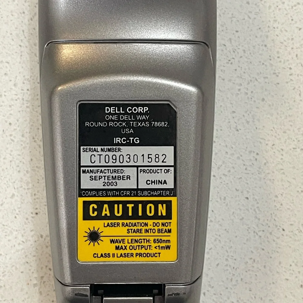 Original Laser Remote Control IRC-TG For Dell Projector